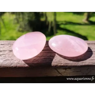 Galet Quartz rose de Madagascar de 50 à 60 grammes