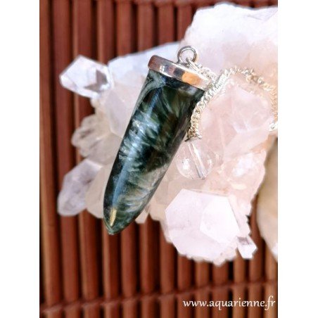 Pendule Argent et Séraphinite