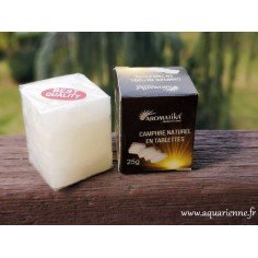 Boîte 4 tablettes de camphre naturel Aromatika à brûler sur la coupelle en métal incluse. Protection et purification habitat.