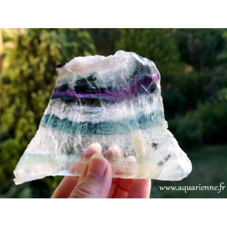 Fluorite Arc-en-Ciel plaque polie