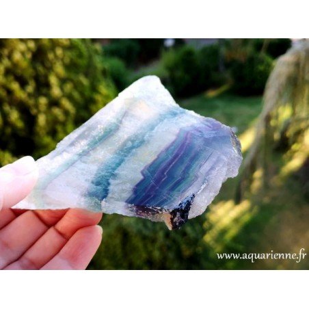 Fluorite Arc-en-Ciel plaque polie