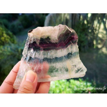 Fluorite Arc-en-Ciel plaque polie