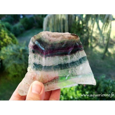 Fluorite Arc-en-Ciel plaque polie