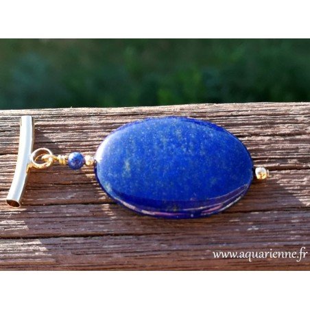 Pendentif "Souveraine" Lapis-lazuli et Or