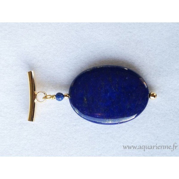 Pendentif "Souveraine" Lapis-lazuli et Or
