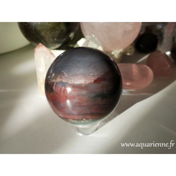 Sphère en Jaspe polychrome de Madagascar - Ø 58mm