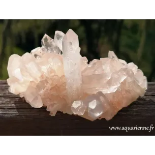 Quartz Hématoïde de Madagascar, druse de 287 grammes et 11 cm. Pour lithothérapie, décoration maison, collection