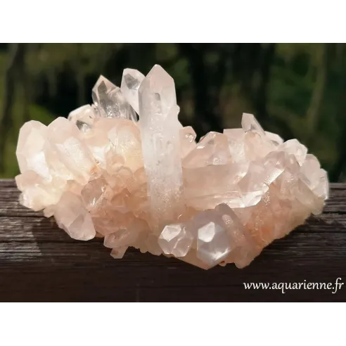 Quartz Hématoïde de Madagascar, druse de 287 grammes et 11 cm. Pour lithothérapie, décoration maison, collection
