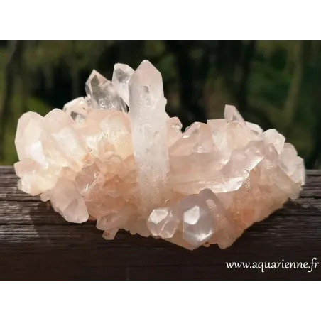 Quartz Hématoïde de Madagascar, druse de 287 grammes et 11 cm. Pour lithothérapie, décoration maison, collection