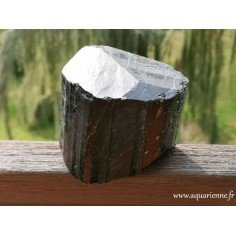 Tourmaline noire, gros bloc de pierre brute de 1kg223, idéal pour la protection de l'habitat.