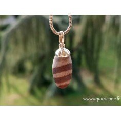 Pendentif Shiva Lingam et bélière en Argent. Pièce unique que vous pouvez acheter en ligne dès maintenant.