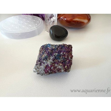Chalcopyrite brute du Mexique, qualité extra pesant 65g. Pour collection, lithothérapie, méditation. Pièce unique.