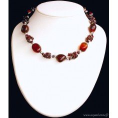Collier Grenat et Sardoine Chance