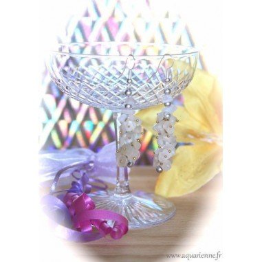 Boucles d'Oreilles en Chips de Pierre de Lune 