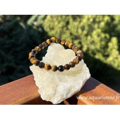Bracelet mixte en pierre Œil de Tigre. Confiance en soi, équilibre émotionnel, protection contre les énergies négatives.