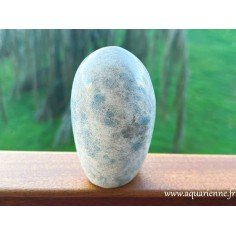 Quartz lazulite : Harmonie & Sérénité avec cette forme libre à poser polie de 419g. Décoration, énergétique, méditation.