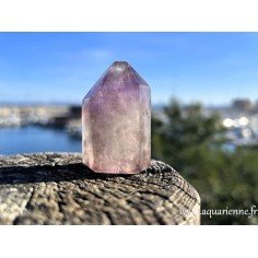 Quartz fantôme améthyste de Madagascar, pointe juste repolie main : 67g - 50mm, que vous pouvez acheter dès maintenant.
