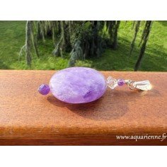 Pendentif en améthyste, un bijou unique, une énergie apaisante. Pendentif fait main, pièce unique de notre collection Euphoria.