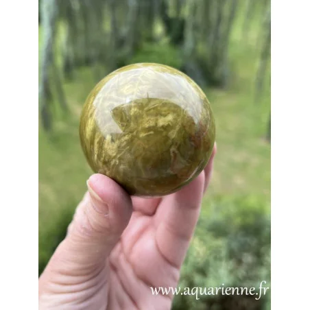 Opale verte de Madagascar. Sphère opale verte : Vertus & Utilisations | Boutique Lithothérapie