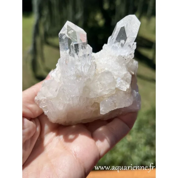 Quartz céleste, lumineuse druse pour décoration, feng shui, collection, méditation, séances énergétiques, recharge pierres.