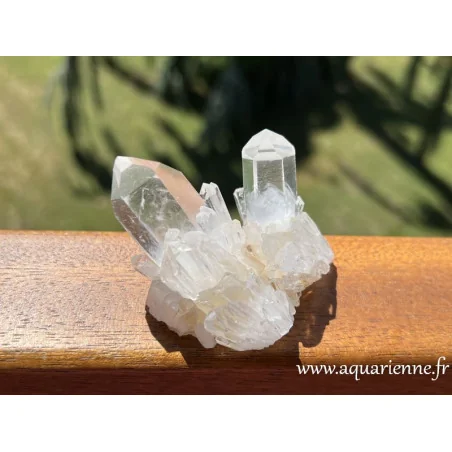 Quartz céleste aussi nommé quartz ananas. Druse quartz céleste brut de 80g. Pièce unique à offrir ou à s'offrir.