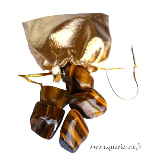 Pierres roulées Œil de Tigre 10-30g - Protection & Énergie