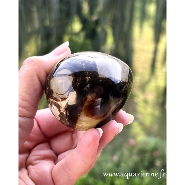Oeuf en Septaria - 6,5cm - Karma - Transgénérationnel ≡ aquarienne.fr