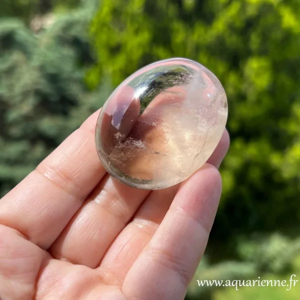 Quartz fumé galet 50 g · Ancrage · Protection ≡ Aquarienne.fr