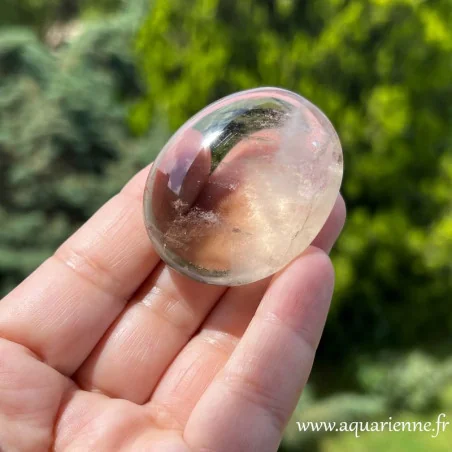 Quartz fumé galet 50 g · Ancrage · Protection ≡ Aquarienne.fr
