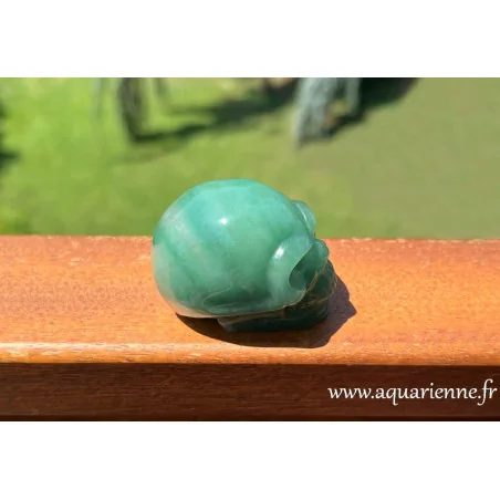 Ajoutez ce crâne en aventurine verte à votre collection de crânes de cristal et devenez son Gardien ou sa Gardienne.
