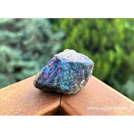 Puissance et beauté: Chalcopyrite irisée brute 116g du Mexique. Pour collection, lithothérapie, déco, énergétique.