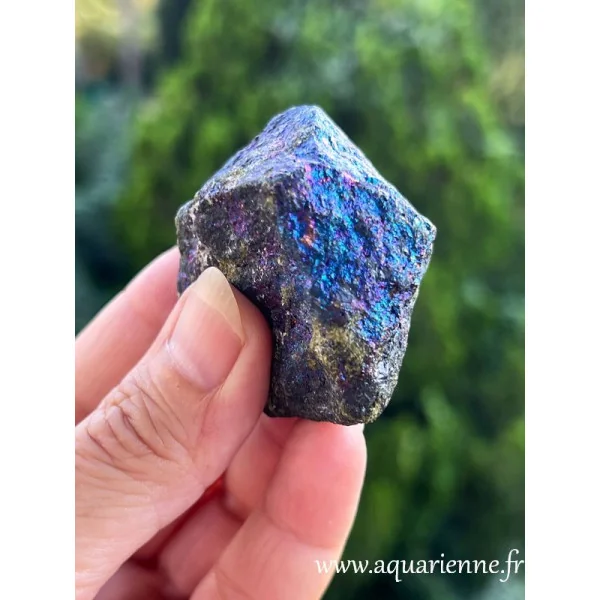 116g de magie : Chalcopyrite mexicaine irisée brute. Favorise la vivacité d’esprit et la sécurité intérieure. Pièce unique.