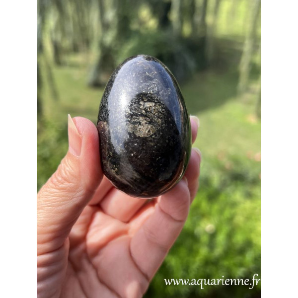 Oeuf en coppernite, aide à transformer les blocages énergétiques en sources de force et de croissance personnelle.