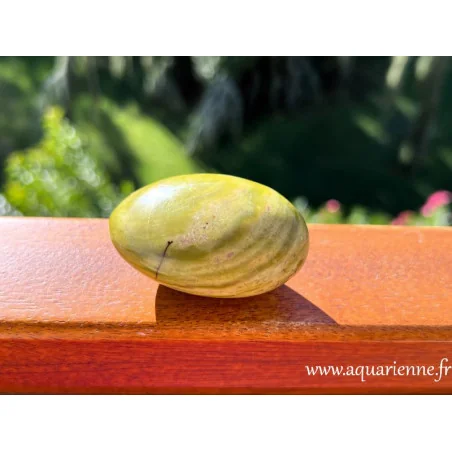 Galet opale verte de Madagascar 84g - Fluidité · Abondance · Renouveau