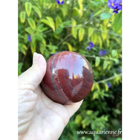 Sphère en Jaspe polychrome (7 cm) – Énergie, Harmonie & Résilience