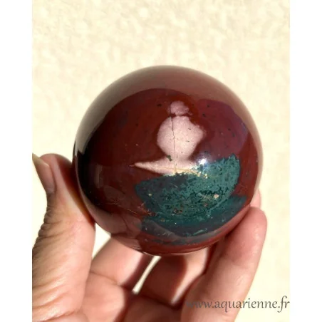 Sphère en Jaspe polychrome (7 cm) – Énergie, Harmonie & Résilience