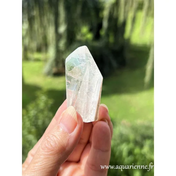 Jumeaux de Quartz Fuchsite - Prisme brut 5cm|38g - Renouveau