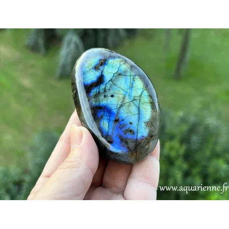 Galet de labradorite de Madagascar, pierre de protection psychique. Pièce unique que vous pouvez acheter dès maintenant.