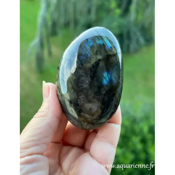 Galet de labradorite de Madagascar, pierre de protection psychique. Pièce unique que vous pouvez acheter dès maintenant.