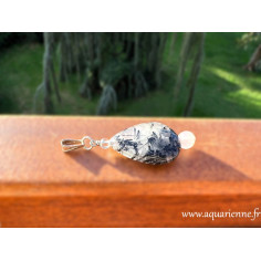 Pendentif "Éclat Gardien" en quartz tourmaline – Lumière et Protection. Bijou création, pièce unique.