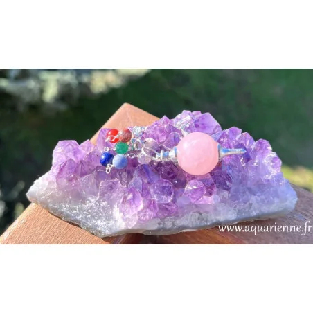 Novice ou radiesthésiste expérimenté, ce pendule séphoroton en quartz rose allie précision et bienfaits énergétiques.