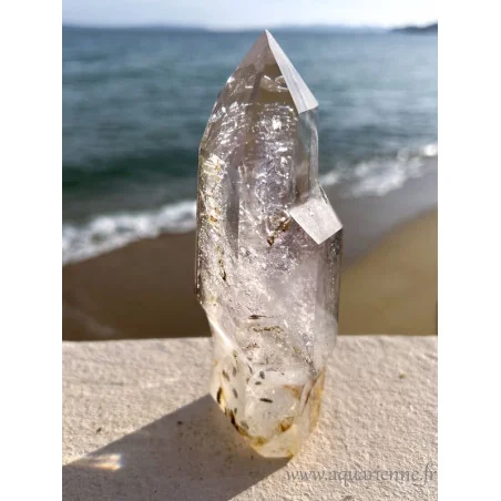 Quartz fantôme Améthyste en sceptre – Énergie spirituelle & Harmonie
