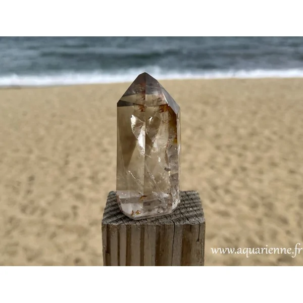 Neutralisez les énergies discordantes et expérimentez la puissante protection de cette pointe de quartz fumé dès maintenant.