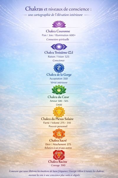 chakras et niveaux de conscience
